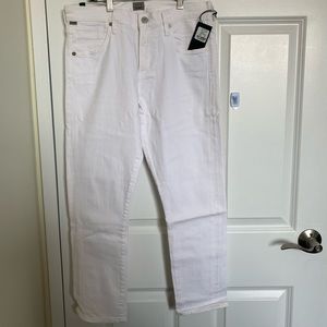 Citizens of Humanity White Slim Crop Jeans Size